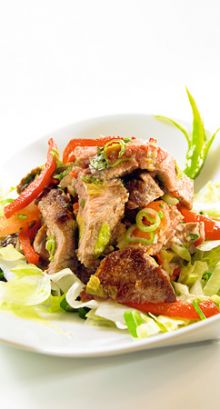 Thailändischer Salat mit Roastbeef