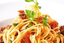 Spaghetti mit Hackfleisch-Sugo